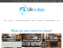 Tablet Screenshot of lifeisclean.com